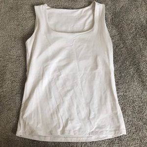 Sleeveless Pure White Top